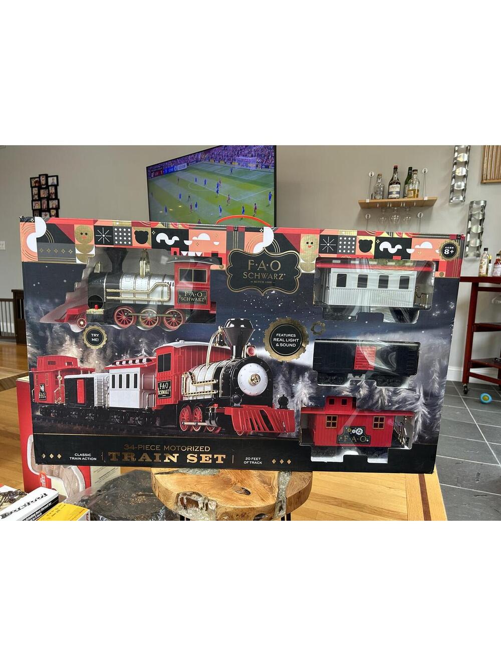 F.A.O. Schwarz 34-Piece Motorized Train Set with Classic Train Action